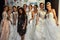 Bridal dresses on models backstage during the Big Apple Music Awards 2016 Concert