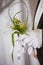 Bridal Elegance: White Glove and Floral Accent