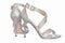 Bridal high heels, sandals. Wedding sparkling shoes