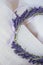 Bridal lavender wreath.