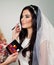 Bridal Makeup. Perfect Bride with Wedding Make up