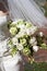 Bridal wedding bouquet of flowers