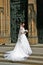 A bride in a bath of bliss at St Witt`s church