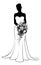 Bride Bridal Wedding Dress Silhouette Woman Design