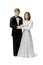 Bride and groom  cake topper