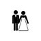 bride and groom couples icon.