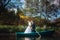 Bride and Groom in the Pleasure Boat