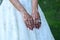 Bride henna carved hands