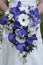 Bride holding a beautiful bouquet of flowers