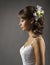 Bride Portrait, Wedding Hairstyle Flowers, Bridal Hair Style