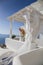 Bride in Santorini