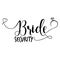 Bride Security -Hand lettering typography text