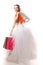 Bride with shopping bags