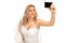 Bride taking a selfie