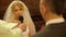 Bride taking wedding vows in church