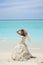 Bride on tropical beach