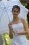 The bride with an umbrella