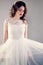 Bride in White Wedding Gown, Young Fiancee