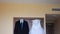 Bridegroom dress and bridal gown hanging