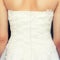 Brides back in wedding dress