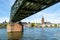 Bridge accross the Main River in Frankfurt