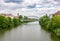 Bridge accross the river Regnitz in Bamberg