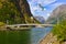 Bridge across fjord Sognefjord - Norway