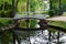 The bridge across the pond in the park, Palanga, Lithuania