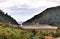 Bridge across the river Brazo Mayor flowing into the Cantabrian sea in San Vicente de la Barquera