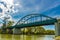 A bridge across the river Tamis in Pancevo, Serbia