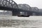 Bridge across the river, Vivekananda Setu in Kolkata