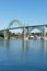 Bridge across Yaquina Bay seen from South jetty