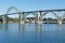 Bridge across Yaquina Bay seen from South jetty