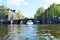 Bridge on Amstel river, Netherlands, Europe