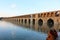 Bridge arches. Si-o-se-pol Bridge in Isfahan, Iran