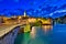 Bridge in Bern by night