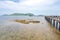 Bridge for Boat go to Koh Kam island or Samaesarn island Chonburi, Thailand.