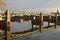 Bridge in Bordeaux and river Garonne