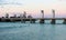 Bridge between the cities Petrolina and Juazeiro da Bahia at dusk