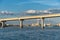 Bridge and Clearwater Beach, Florida.