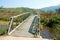 Bridge cross stream, Vietnamese countryside