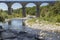 Bridge crossing the Ardeche river, South France