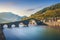 Bridge of the Devil or Ponte della Maddalena in Garfagnana. Tuscany, Italy