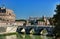 Bridge Elio and castle Sant Angelo, Rome Italy