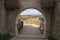 The bridge at the entrance - Medieval citadel of Deva - Romania