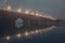 Bridge fading into a fog, Vogress bridge, Voronezh, Russia