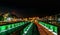 Bridge at Folkestone Harbour at night