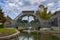 Bridge and fountain at the Armstrong park in NOLA