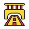 Bridge, highway Isolated Vector Icon that can be easily modified or edited