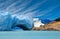 Bridge of ice in Perito Moreno glacier.